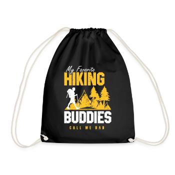 My Favorite Hiking Buddies Call Me Dad - Drawstring Bag - black - Front