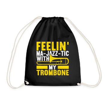 Posaune Trombone - Sac de sport léger - noir - Devant