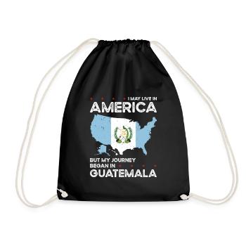 Né: Guatemala, Guatemala, Américain, États-Unis - Sac de sport léger - noir - Devant