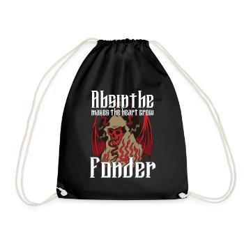 Satan Belzébuth Diable Gothique Pentagramme Mystique - Sac de sport léger - noir - Devant