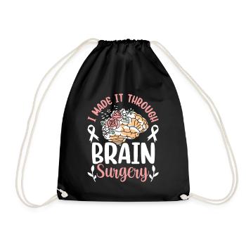 J’ai survécu à une chirurgie du cerveau - Sac de sport léger - noir - Devant