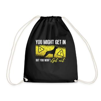Belgian Malinois You Might Get In Malinois Dog - Drawstring Bag - black - Front