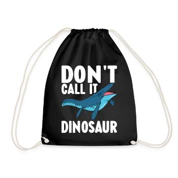Mosasaurus Dinosaurier - Turnbeutel - Schwarz - Vorne