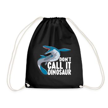 Mosasaurus Dinosaurier - Turnbeutel - Schwarz - Vorne