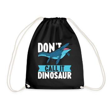 Mosasaurus Dinosaurier - Turnbeutel - Schwarz - Vorne