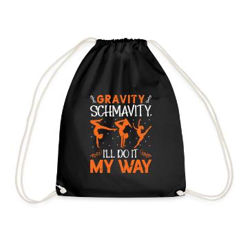 Apparatus Gymnast funny Workout - Drawstring Bag - black - Front
