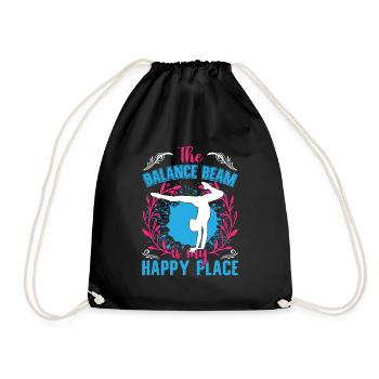 Apparatus Gymnast funny Workout - Drawstring Bag - black - Front