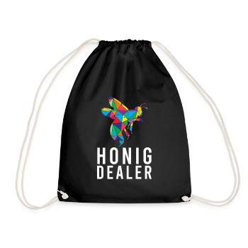 Honey Dealer Bee Honey Bee Beekeeper Bees - Drawstring Bag - black - Front