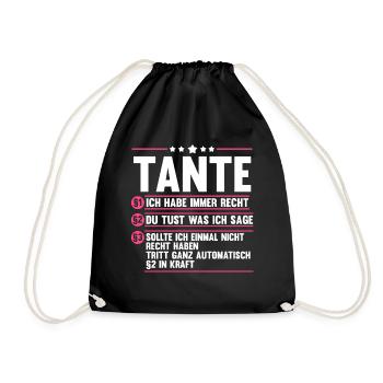 Marraine Tante - Sac de sport léger - noir - Devant