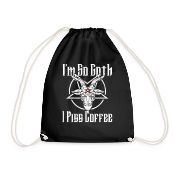 Satan Beelzebub Devil Gothic Pentagram Mystical - Drawstring Bag - black - Front