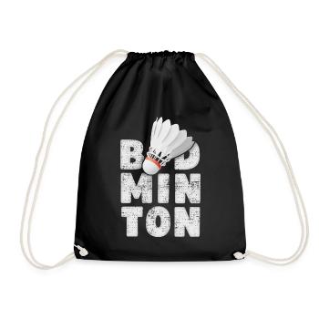 badminton, badminton, jeu de badminton, dire - Sac de sport léger - noir - Devant