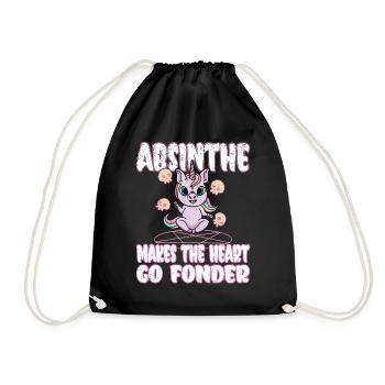 Satan Beelzebub Devil Gothic Pentagram Mystical - Drawstring Bag - black - Front
