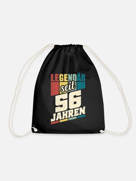 56. Geburtstag Legendär Seit 56 Jahren Legende 56 - Turnbeutel - Schwarz