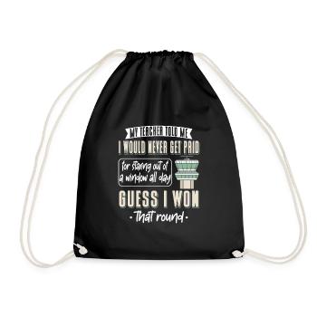 Contrôleur de la circulation aérienne - Sac de sport léger - noir - Devant