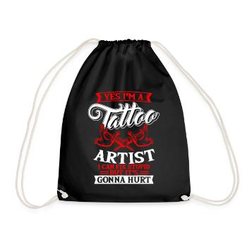 Tattoo Artist Tattooist Tattooing Symbolic - Drawstring Bag - black - Front