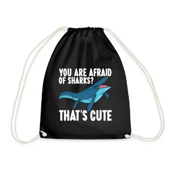 Mosasaurus Dinosaur - Drawstring Bag - black - Front