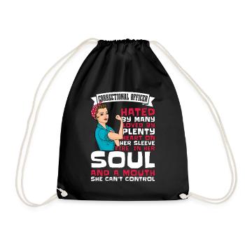 Correctional Officer Hated By Many Prison Guard - Drawstring Bag - black - Front