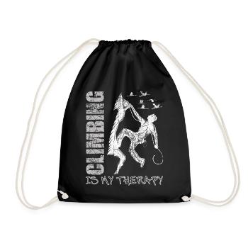 Escalade, alpinisme, bloc, vintage - Sac de sport léger - noir - Devant