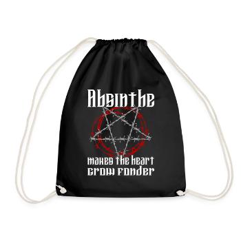 Satan Belzébuth Diable Gothique Pentagramme Mystique - Sac de sport léger - noir - Devant