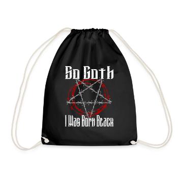 Satan Beelzebub Teufel Gothic Pentagram Mystisch - Turnbeutel - Schwarz - Vorne