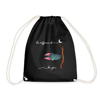 Soyez différent Chauve-souris Soyez vous Chauve-souris de sensibilisation à l’autisme - Sac de sport léger - noir - Devant