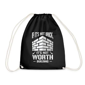 Maçonnerie, maçonnerie, maçonnerie, maçonnerie - Sac de sport léger - noir - Devant