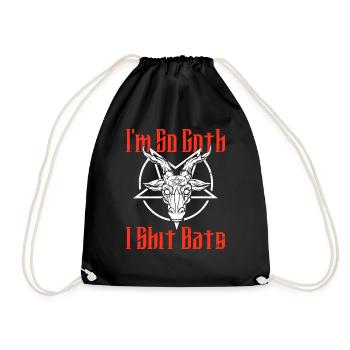 Satan Beelzebub Devil Gothic Pentagram Mystical - Drawstring Bag - black - Front