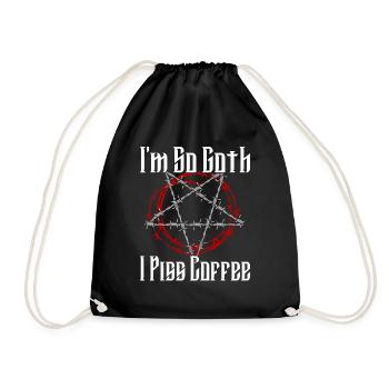 Satan Belzébuth Diable Gothique Pentagramme Mystique - Sac de sport léger - noir - Devant