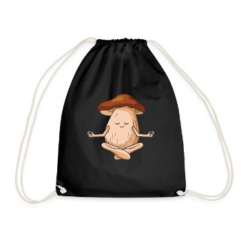 Champignon de yoga - Sac de sport léger - noir - Devant