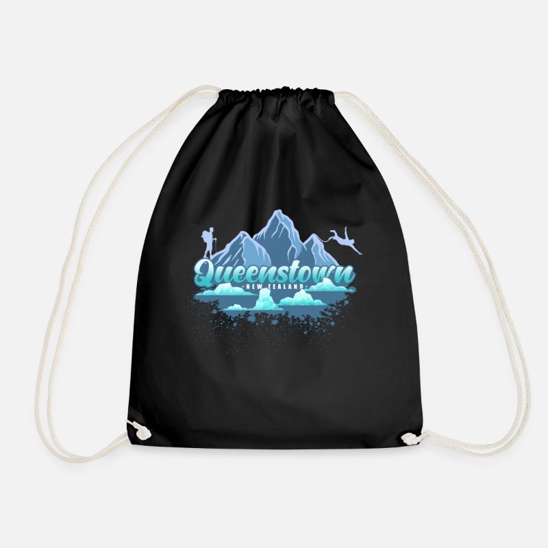 Queenstown Neuseeland Souvenir - Turnbeutel - Schwarz