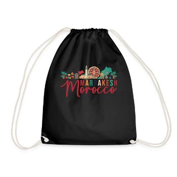 Marakech Maroc Souvenir - Sac de sport léger - noir - Devant