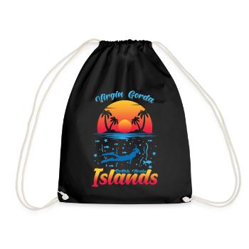 Vierge Souvenir des îles Vierges britanniques - Sac de sport léger - noir - Devant