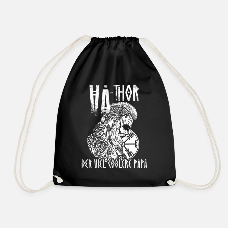 Vathor der viel coolere Papa Vatertag Va-Thor - Turnbeutel - Schwarz