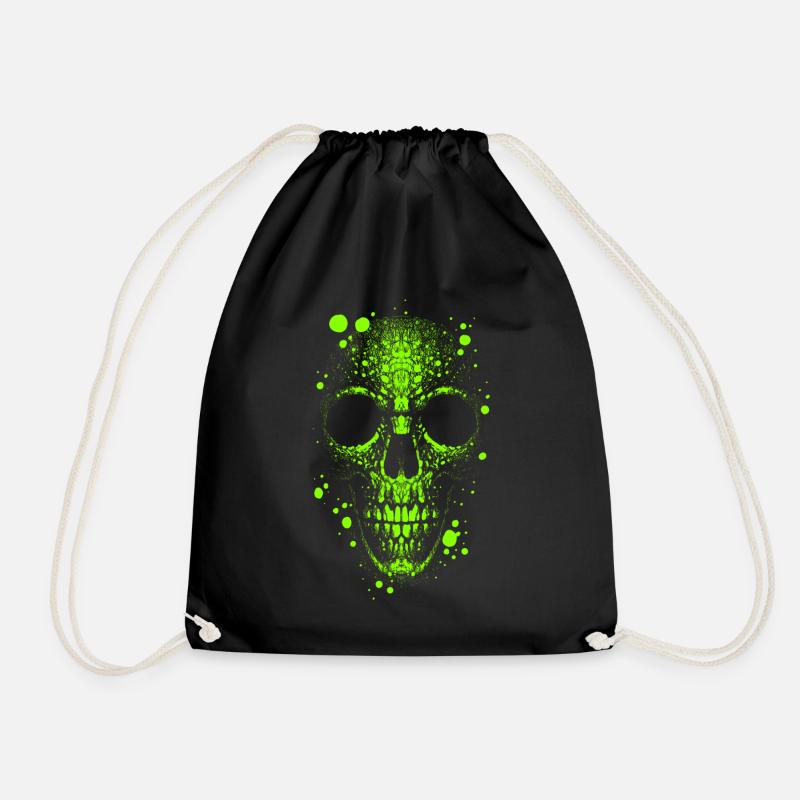 Totenkopf Alien Trendy - Turnbeutel - Schwarz