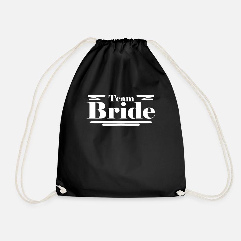 Team Bride - Turnbeutel - Schwarz