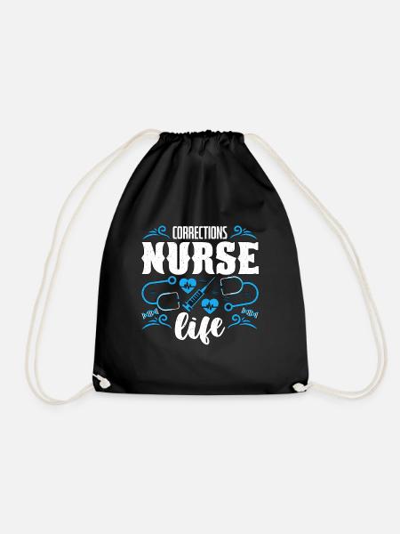 Correctional Nurse Corrections Nurse Life Medicine - Turnbeutel - Schwarz