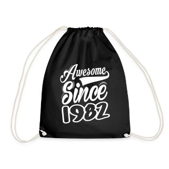 Awesome Since 1982 - Turnbeutel - Schwarz - Vorne