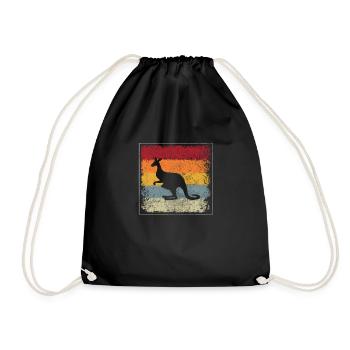 Kangourou Rétro - Sac de sport léger - noir - Devant