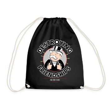 Monopoly Destroying Friendships Avec Mr. Monopoly - Sac de sport léger - noir - Devant