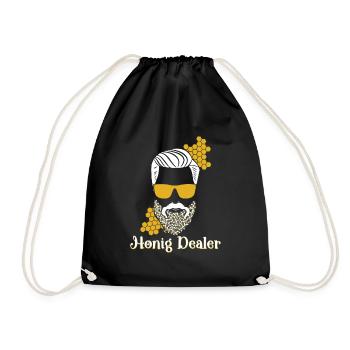 Marchand de miel - Sac de sport léger - noir - Devant
