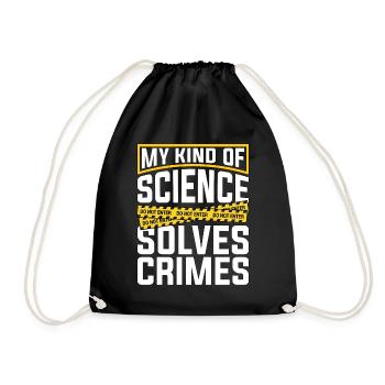 Forensic Science My Kind Of Science Criminalistics - Drawstring Bag - black - Front