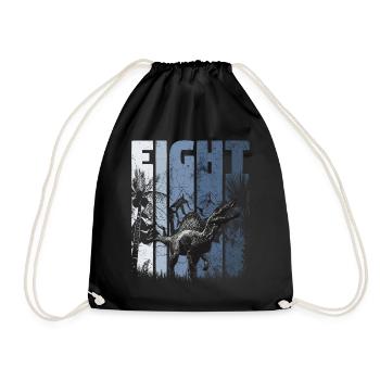 Spinosaurus 8 ans Dino 8ème anniversaire - Sac de sport léger - noir - Devant
