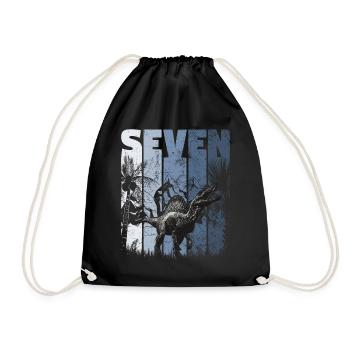 Spinosaurus 7 ans Dino 7ème anniversaire - Sac de sport léger - noir - Devant