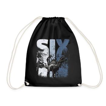 Spinosaurus 6 ans Dino 6ème anniversaire - Sac de sport léger - noir - Devant