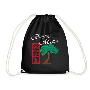 Garden Gardener Bonsai Master - Drawstring Bag - black - Front