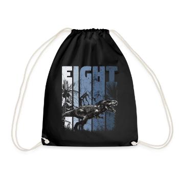 Tyrannosaurus 8 ans Dino 8ème anniversaire - Sac de sport léger - noir - Devant