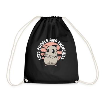 Let’s Cuddle And Chinchill Long Tail Long Hair - Sac de sport léger - noir - Devant