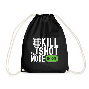 Racquetball Racquetball Player - Drawstring Bag - black - Front