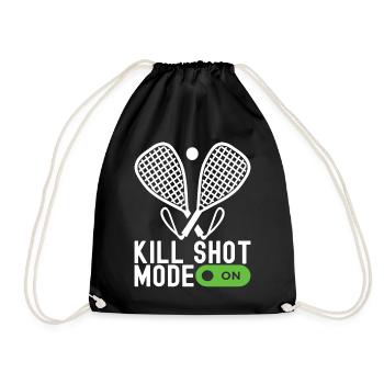 Racquetball Racquetball Player - Drawstring Bag - black - Front