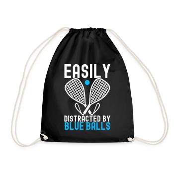 Racquetball Racquetball Player - Drawstring Bag - black - Front